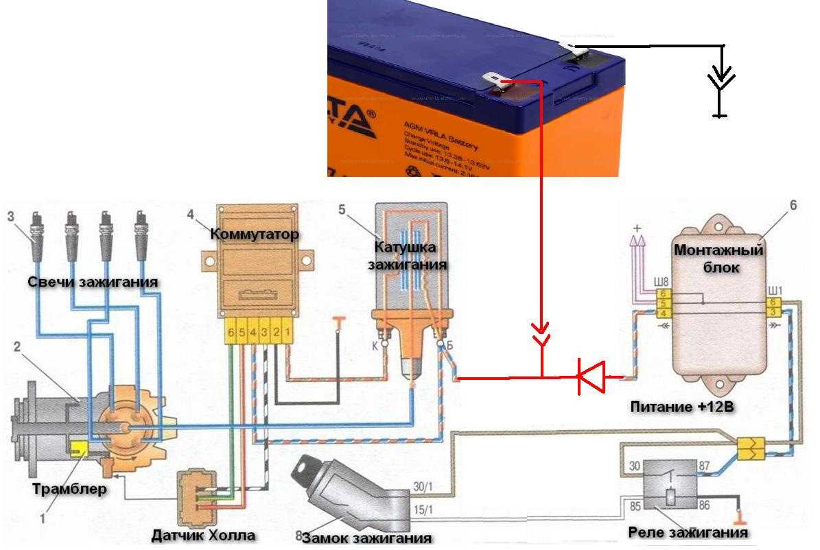 Проверка коммутатора системы зажигания ваз 2108, 2109, 21099