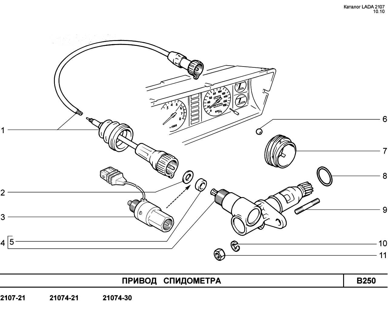 Схема спидометра ваз 2109
